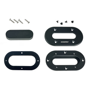 Scanstrut Black Anodized Aluminum Low-Profile Multi Cable Seal