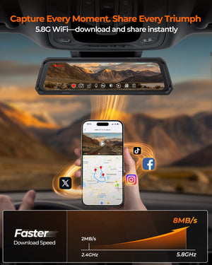 Acumen The Legend 4ch Waterproof Mirror DVR Switching System with 8-Gang in-Car Power Solid-State Switch Control Box