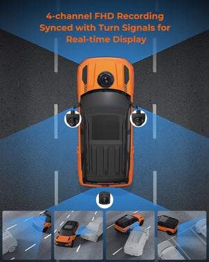 Acumen The Legend 4ch Waterproof Mirror DVR Switching System with 8-Gang in-Car Power Solid-State Switch Control Box