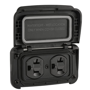 Scanstrut Ventura Series - Dual AC Outlet - 125V - 20A