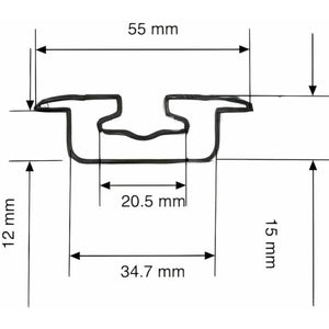 High Capacity Flanged / Recessed L Track