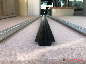 Tec Vanlife Flanged L Track "BEEFY" - Anodized Matte Black