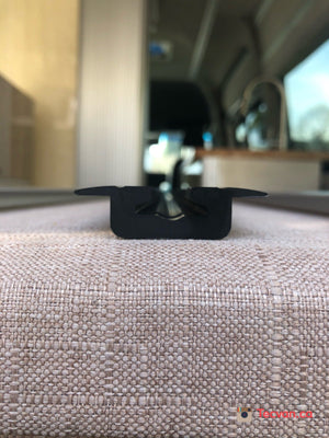 Tec Vanlife Flanged L Track "BEEFY" - Anodized Matte Black